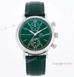 Swiss Replica IWC Portofino Chronograph IW391405 Watch Olive Green Dial